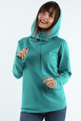 Kadın Kapüşonlu Sweatshirt Mint BTK/226.Mint - Thumbnail