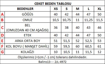 Kadın Kot Mont Koyu Mavi - Thumbnail