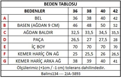 Kadın Kot Pantolon 2JA/5893 - Thumbnail